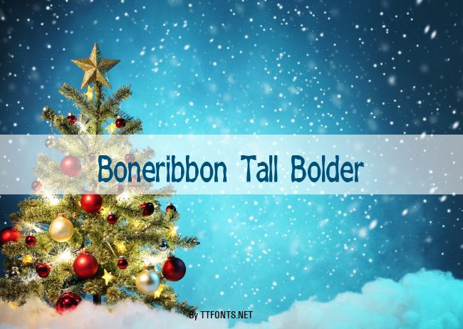 Boneribbon Tall Bolder example